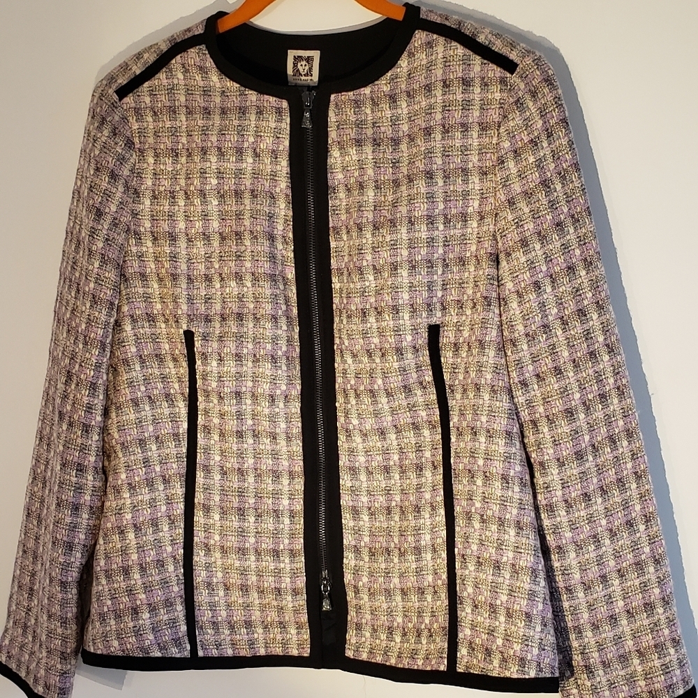 NWT ANNE KLEIN TIMELESS TWEED JACKET